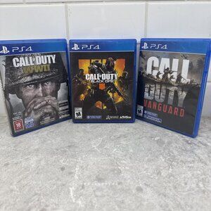 PS4 Call of Duty lot of 3 games. WWII, Black Ops and Vanguard